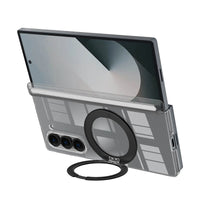 Buy Caseles Z Fold 7, Z Flip 7 360° Rotatable Stand Ring Holder, Compatible with Magsafe, Magnetic Kickstand Shockproof Cover - ROWEN at Caseles-Samsung Galaxy Z Fold 7, Black