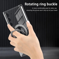 Buy Caseles Z Fold 7, Z Flip 7 360° Rotatable Stand Ring Holder, Compatible with Magsafe, Magnetic Kickstand Shockproof Cover - ROWEN at Caseles-Samsung Galaxy Z Fold 7, Black