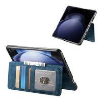Buy Retro Magnetic Wallet Case, Support Magsafe, Detachable 2in1 Folio Flip Cover, with Card Slots - Ryder at Caseles-Samsung Galaxy Z Fold 7, Black