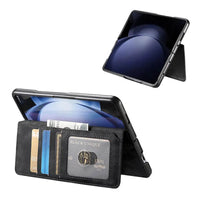 Buy Retro Magnetic Wallet Case, Support Magsafe, Detachable 2in1 Folio Flip Cover, with Card Slots - Ryder at Caseles-Samsung Galaxy Z Fold 7, Black