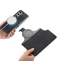 Buy Retro Magnetic Wallet Case, Support Magsafe, Detachable 2in1 Folio Flip Cover, with Card Slots - Ryder at Caseles-Samsung Galaxy Z Fold 7, Black