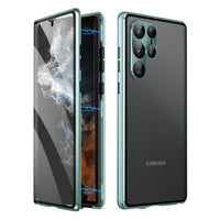 Buy Samsung protects HD Double-sided tempered glass strong magnetic anti-peeping mobile phone case - SAMSUNG HD SCREEN COVER at Caseles-Samsung Galaxy S25 Ultra, Green