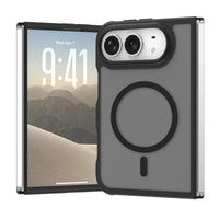Buy Transparent Magnetic Case with 360° Metal Ring Stand, 1:1 Precise Camera Protection, Screen Protector & 12FT Drop Defense - REVON at Caseles-iPhone Duo, 