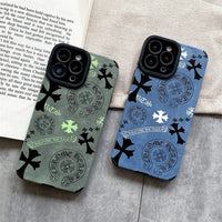 Buy Chrome Hearts Phone Case for iPhone, Thickened Anti-fall Phone Case - Seth at Caseles-iPhone 16 Pro Max, Green