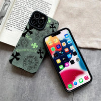 Buy Chrome Hearts Phone Case for iPhone, Thickened Anti-fall Phone Case - Seth at Caseles-iPhone 16 Pro Max, Green