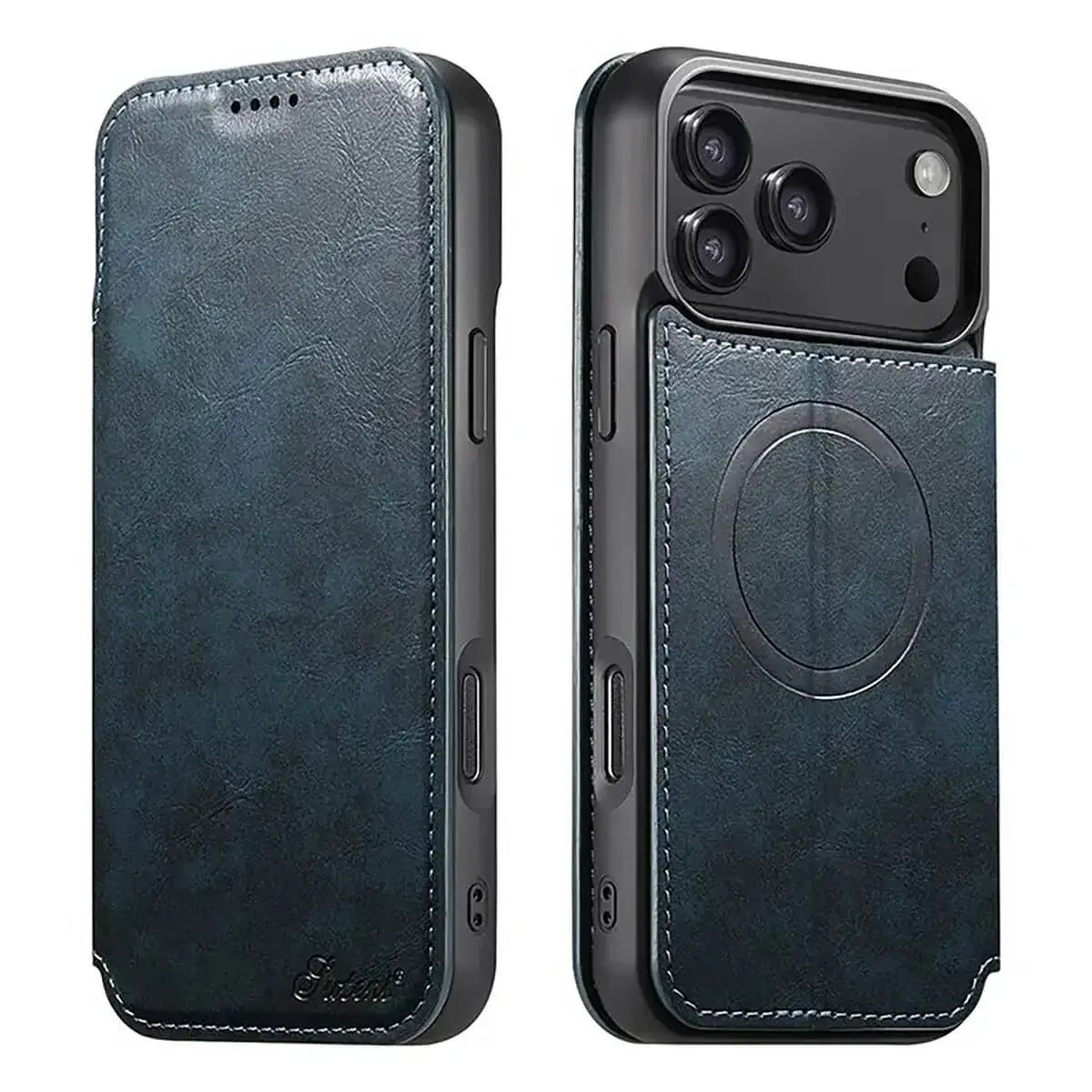 Buy Classic Wallet Phone Case, Support MagSafe Wireless Charging, Magnetic Flip, Premium Leather - SHAKAR at Caseles-iPhone 17 Pro Max, Shakar-Brown