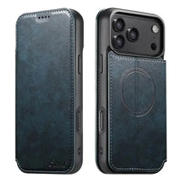 Buy Classic Wallet Phone Case, Support MagSafe Wireless Charging, Magnetic Flip, Premium Leather - SHAKAR at Caseles-iPhone 17 Pro Max, Shakar-Brown