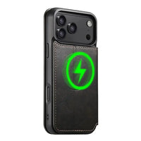 Buy Classic Wallet Phone Case, Support MagSafe Wireless Charging, Magnetic Flip, Premium Leather - SHAKAR at Caseles-iPhone 17 Pro Max, Shakar-Brown