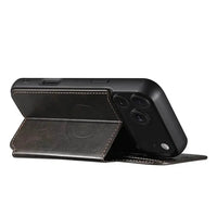 Buy Classic Wallet Phone Case, Support MagSafe Wireless Charging, Magnetic Flip, Premium Leather - SHAKAR at Caseles-iPhone 17 Pro Max, Shakar-Brown