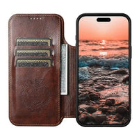 Buy Classic Wallet Phone Case, Support MagSafe Wireless Charging, Magnetic Flip, Premium Leather - SHAKAR at Caseles-iPhone 17 Pro Max, Shakar-Brown