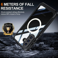 Buy Full-Body Rugged Shield for Samsung A Series: 360° Magnetic Case with Built-in 9H+ Screen Protector - SILO at Caseles-Samsung Galaxy A57 5G, Black