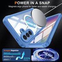 Buy Full-Body Rugged Shield for Samsung A Series: 360° Magnetic Case with Built-in 9H+ Screen Protector - SILO at Caseles-Samsung Galaxy A57 5G, Black