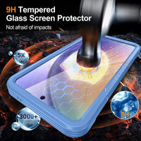 Buy Full-Body Rugged Shield for Samsung A Series: 360° Magnetic Case with Built-in 9H+ Screen Protector - SILO at Caseles-Samsung Galaxy A57 5G, Black