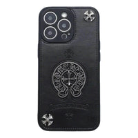 Buy Chrome Hearts Style Phone Case for iPhone, Thickened Anti-fall Phone Case - Simon at Caseles-iPhone 16 Pro Max, Style 2