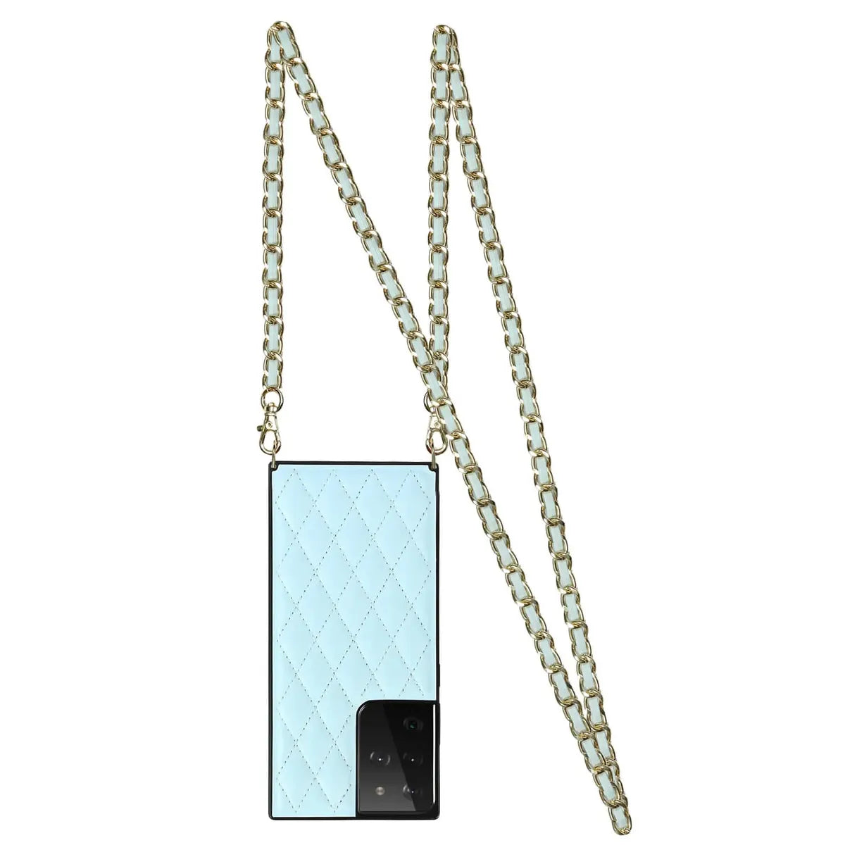 Buy Crossbody Leather Phone Case for Lady, with Detachable Adjustable Strap - SIRAN at Caseles-Samsung Galaxy S25 Ultra, Siran-Blue