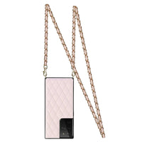 Buy Crossbody Leather Phone Case for Lady, with Detachable Adjustable Strap - SIRAN at Caseles-Samsung Galaxy S25 Ultra, Siran-Pink