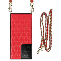 Buy Crossbody Leather Phone Case for Lady, with Detachable Adjustable Strap - SIRAN at Caseles-Samsung Galaxy S25 Ultra, Smita-Black