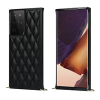 Buy Crossbody Leather Phone Case for Lady, with Detachable Adjustable Strap - SIRAN at Caseles-Samsung Galaxy S25 Ultra, Smita-Black