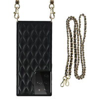 Buy Crossbody Leather Phone Case for Lady, with Detachable Adjustable Strap - SIRAN at Caseles-Samsung Galaxy S25 Ultra, Smita-Black