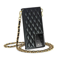 Buy Crossbody Leather Phone Case for Lady, with Detachable Adjustable Strap - SIRAN at Caseles-Samsung Galaxy S25 Ultra, Smita-Black