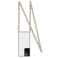 Buy Crossbody Leather Phone Case for Lady, with Detachable Adjustable Strap - SIRAN at Caseles-Samsung Galaxy S25 Ultra, Smita-White