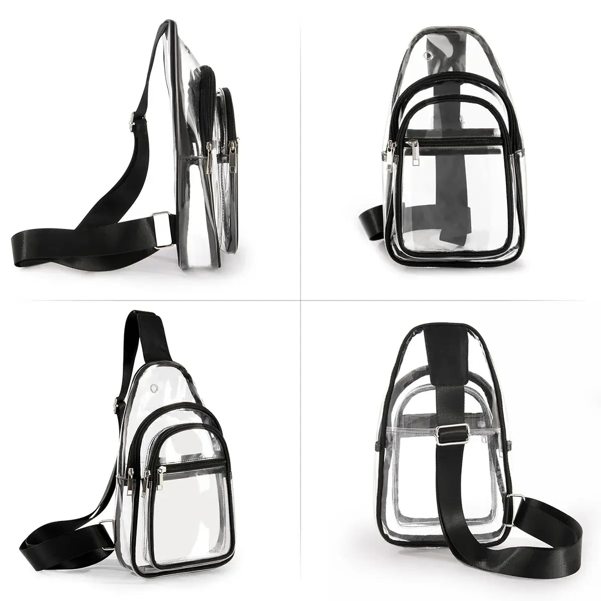 Buy Stadium Approved Transparent Crossbody Bag: Hands-Free Comfort for Concerts, Games & Outdoor Events - STADIUM-READY CLEAR SLING at Caseles-, 