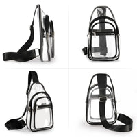 Buy Stadium Approved Transparent Crossbody Bag: Hands-Free Comfort for Concerts, Games & Outdoor Events - STADIUM-READY CLEAR SLING at Caseles-, 