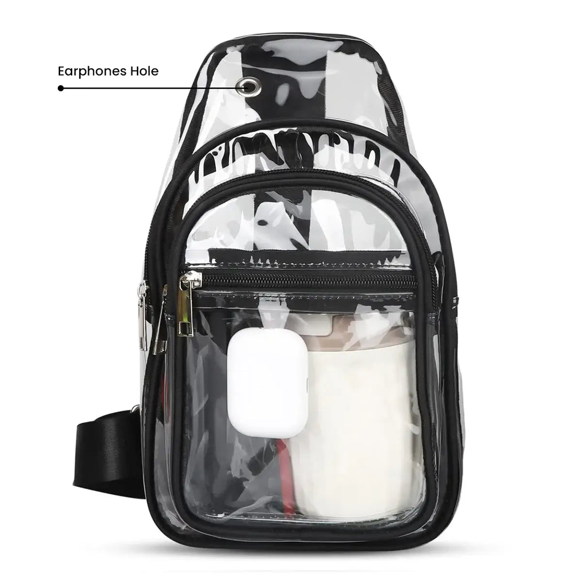 Buy Stadium Approved Transparent Crossbody Bag: Hands-Free Comfort for Concerts, Games & Outdoor Events - STADIUM-READY CLEAR SLING at Caseles-, 