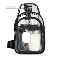 Buy Stadium Approved Transparent Crossbody Bag: Hands-Free Comfort for Concerts, Games & Outdoor Events - STADIUM-READY CLEAR SLING at Caseles-, 