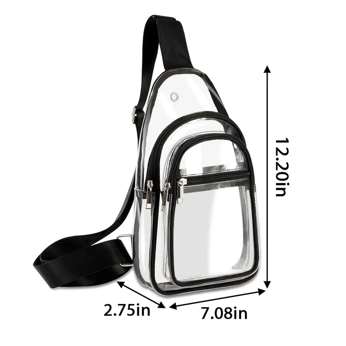 Buy Stadium Approved Transparent Crossbody Bag: Hands-Free Comfort for Concerts, Games & Outdoor Events - STADIUM-READY CLEAR SLING at Caseles-, 