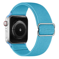 Buy Compatible with Apple Watch band Series 10/9/8/7/6/5/4/3/2/1/Ultra/SE, Men and Women, Adjustable Solo Loop Sport Elastic Watch Band Strap for Men Women - STRETCHY NYLON WATCH BAND at Caseles-38mm/40mm/41mm/42mm-Series10, SNBand-ArmyGreen