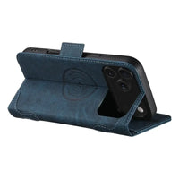 Buy Premium Magnetic Leather Wallet Case for iPhone, RFID Blocking Card Holder & Kickstand, Magsafe Compatible Slim Flip Cover - SUTTON at Caseles-iPhone 17 Pro Max, Brown