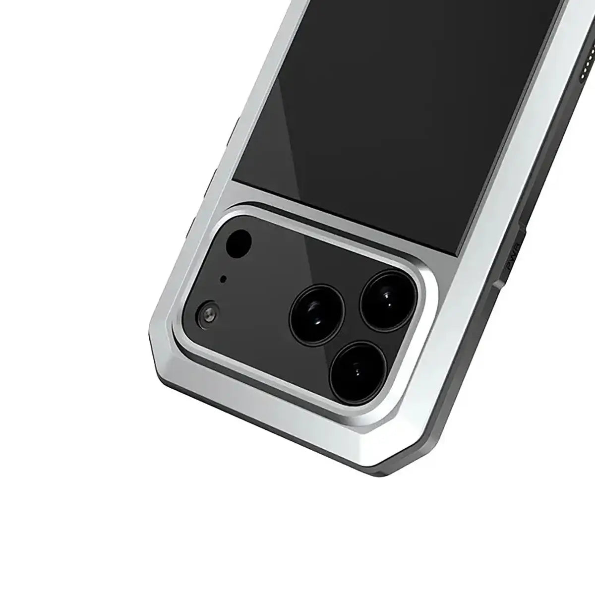 Buy Classic Full Body Metal Armor Phone Case, with Screen Protector, Heavy Duty Defender Shockproof Case - TADDEO at Caseles-iPhone 17 Pro Max, Taddeo-Black
