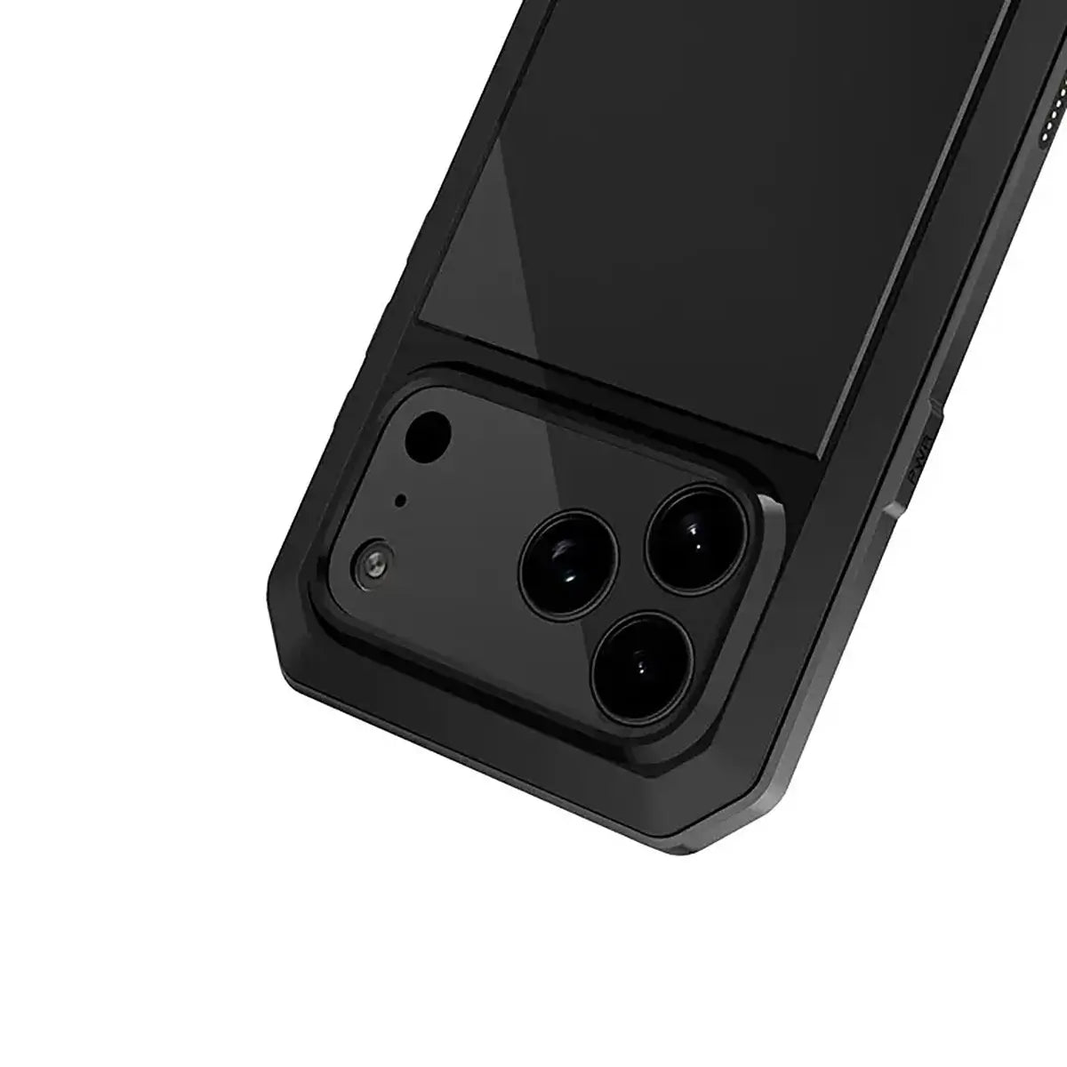 Buy Classic Full Body Metal Armor Phone Case, with Screen Protector, Heavy Duty Defender Shockproof Case - TADDEO at Caseles-iPhone 17 Pro Max, Taddeo-Black