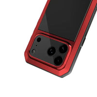 Buy Classic Full Body Metal Armor Phone Case, with Screen Protector, Heavy Duty Defender Shockproof Case - TADDEO at Caseles-iPhone 17 Pro Max, Taddeo-Black