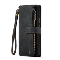 Buy Zipper Flip Folio Wallet Phone Case, Premium Leather Cover with Card Slots Cash Pocket Magnetic Closure and Kickstand,Devy at Caseles-Google Pixel 9 Pro XL, Brown