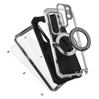 Buy 360° Rotating Magnetic Kickstand Case, Galaxy S26 Full-Body Armor, Integrated Lens Guard & Wireless Charging - TITAN at Caseles-Samsung Galaxy S26 Ultra, Black