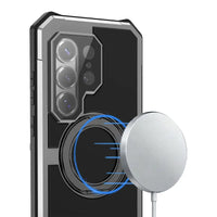 Buy 360° Rotating Magnetic Kickstand Case, Galaxy S26 Full-Body Armor, Integrated Lens Guard & Wireless Charging - TITAN at Caseles-Samsung Galaxy S26 Ultra, Black