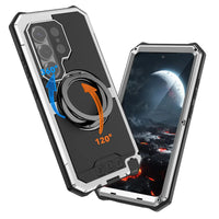 Buy 360° Rotating Magnetic Kickstand Case, Galaxy S26 Full-Body Armor, Integrated Lens Guard & Wireless Charging - TITAN at Caseles-Samsung Galaxy S26 Ultra, Black