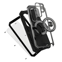 Buy 360° Rotating Magnetic Kickstand Case, Galaxy S26 Full-Body Armor, Integrated Lens Guard & Wireless Charging - TITAN at Caseles-Samsung Galaxy S26 Ultra, Black