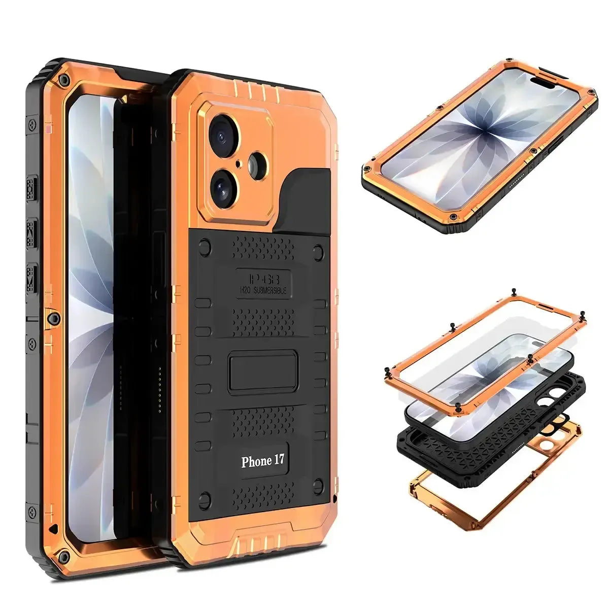 Caseles Heavy Duty Rugged Defender Cove,Metal Waterproof Phone Case, with Built in Screen Protector, FullBody Protective Shockproof Case · Caseles Caseles Heavy Duty Rugged Defender Cove,Metal Waterproof Phone Case, with Built in Screen Protector, FullBody Protective Shockproof Case · Caseles