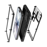 Buy Metal Waterproof Phone Case, with Built in Screen Protector, FullBody Protective Shockproof Heavy Duty Rugged Defender Cover - TIVON at Caseles-iPhone 17 Pro Max, Tivon-Black