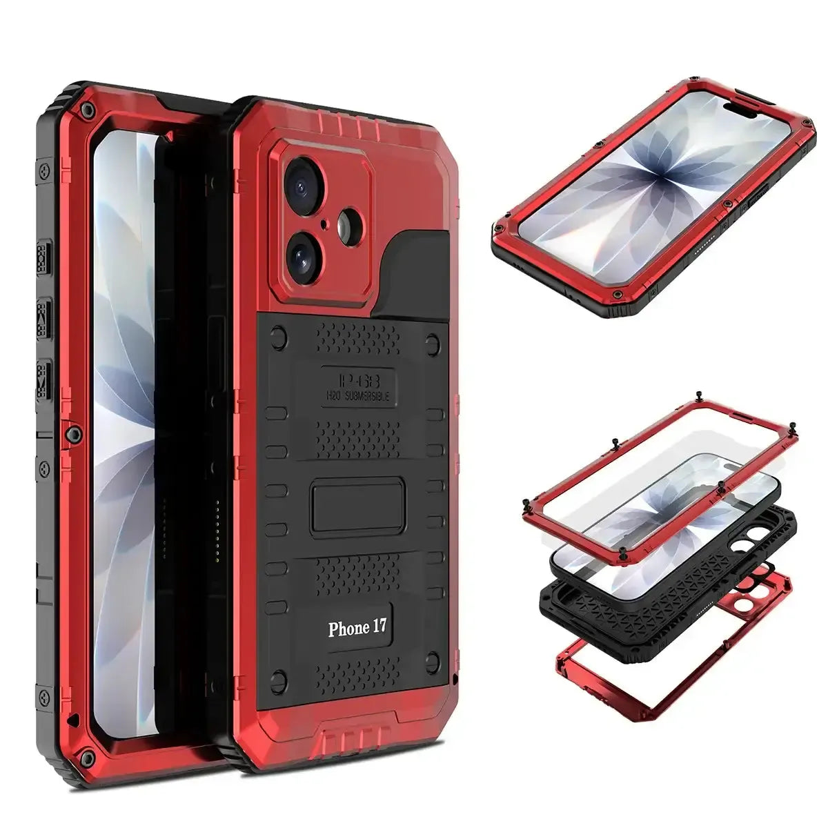 Caseles Heavy Duty Rugged Defender Cove,Metal Waterproof Phone Case, with Built in Screen Protector, FullBody Protective Shockproof Case · Caseles Caseles Heavy Duty Rugged Defender Cove,Metal Waterproof Phone Case, with Built in Screen Protector, FullBody Protective Shockproof Case · Caseles