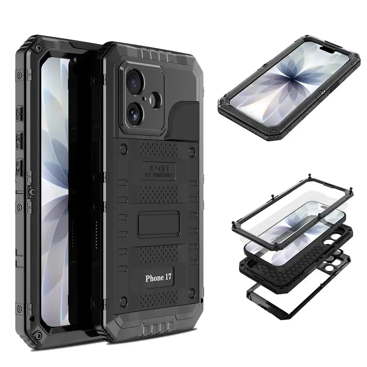 Caseles Heavy Duty Rugged Defender Cove,Metal Waterproof Phone Case, with Built in Screen Protector, FullBody Protective Shockproof Case · Caseles Caseles Heavy Duty Rugged Defender Cove,Metal Waterproof Phone Case, with Built in Screen Protector, FullBody Protective Shockproof Case · Caseles