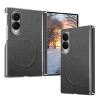 Buy Genuine Leather Case for Galaxy Z TriFold, Dual-Hinge Protection & MagSafe Compatible Multi-Angle Stand Cover - Trifold at Caseles-Samsung Galaxy Z Fold 8, TriFold-Black