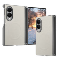 Buy Genuine Leather Case for Galaxy Z TriFold, Dual-Hinge Protection & MagSafe Compatible Multi-Angle Stand Cover - Trifold at Caseles-Samsung Galaxy Z Fold 8, TriFold-Gray