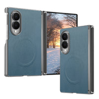 Buy Genuine Leather Case for Galaxy Z TriFold, Dual-Hinge Protection & MagSafe Compatible Multi-Angle Stand Cover - Trifold at Caseles-Samsung Galaxy Z Fold 8, TriFold-Green