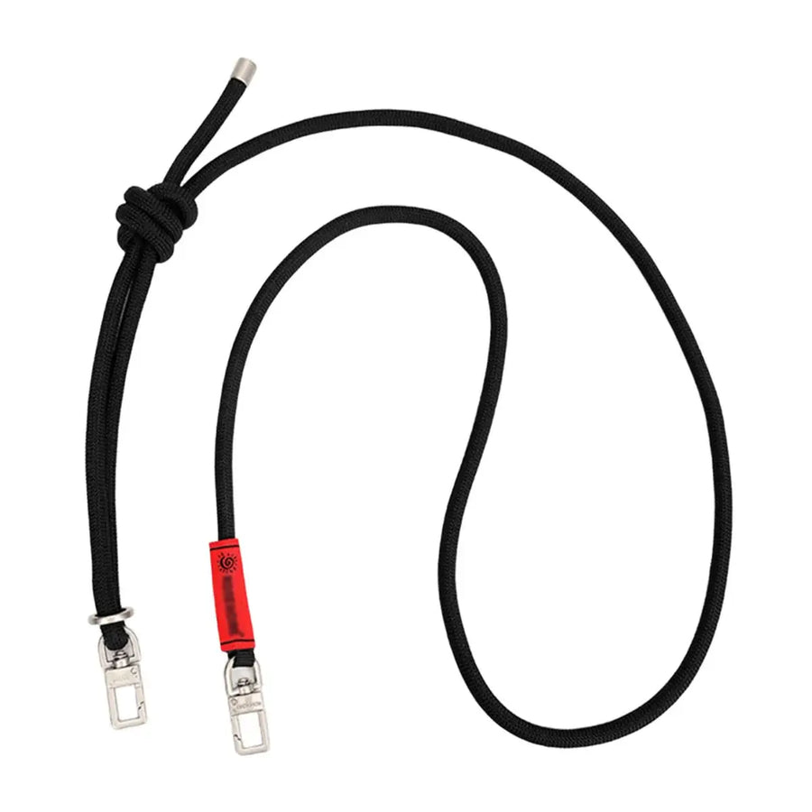 Buy Adjustable 8mm heavy duty phone strap for mountain and urban utility - ULTIMATE OUTDOOR LANYARD at Caseles-Black, 
