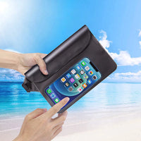 Buy with Waist Strap, Keep Phone and Valuables Safe and Dry, Perfect for Boating/ Swimming/ Snorkeling/ Kayaking/ Beach/ Pool/ Water/ Park - UNIVERSAL WATERPROOF POUCH at Caseles-Black, 