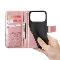 Buy Wallet Case for iPhone, Leather Flip Cover with Card Slots, Wrist Strap, Butterfly Embossed Design, Stand Feature - VANNY at Caseles-iPhone 17 Pro Max, Black